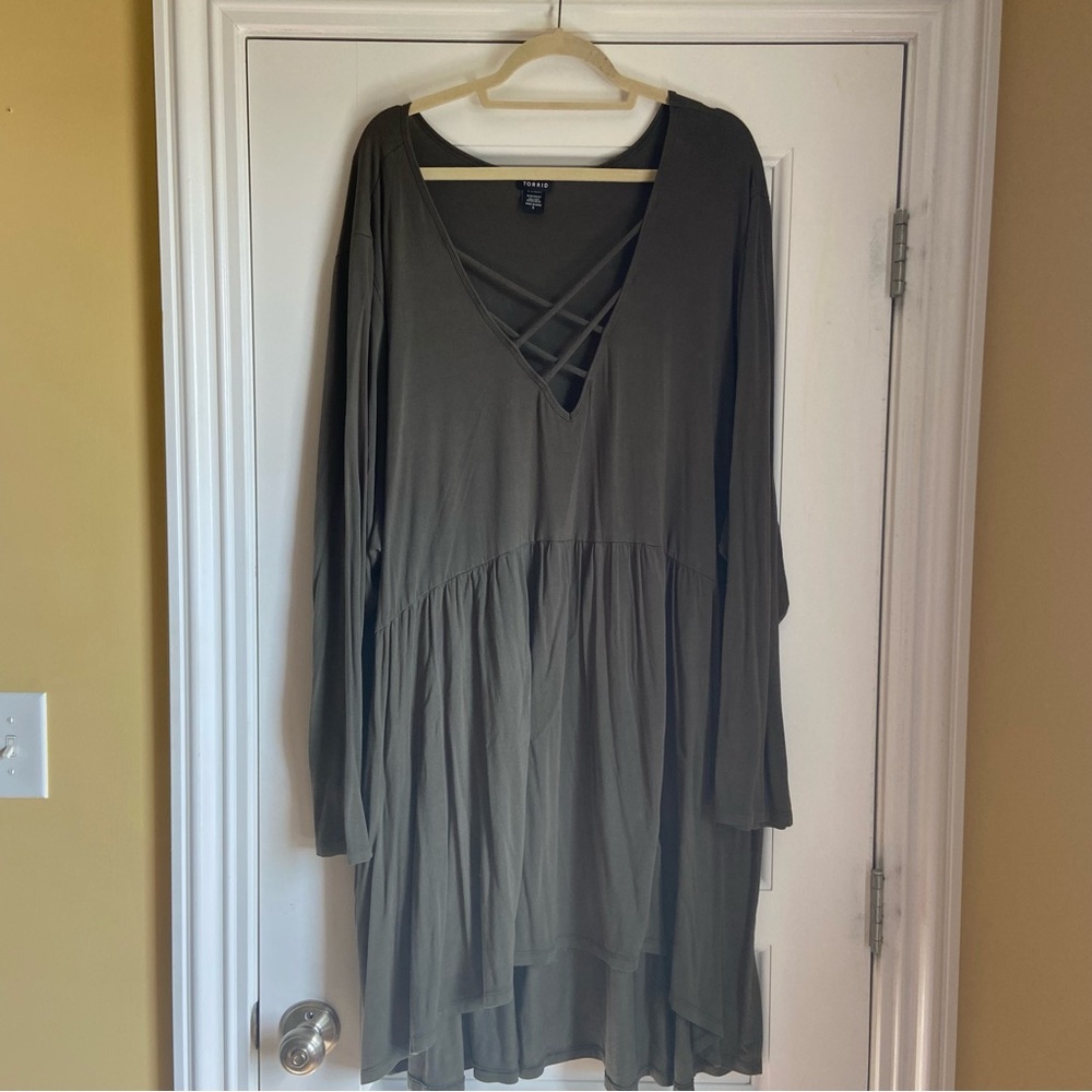Torrid Criss Cross Neckline Top